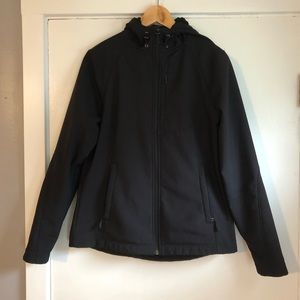 Black Zip Up Weatherproof Jacket